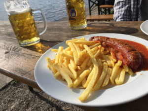 Currywurst and Fries in Munich